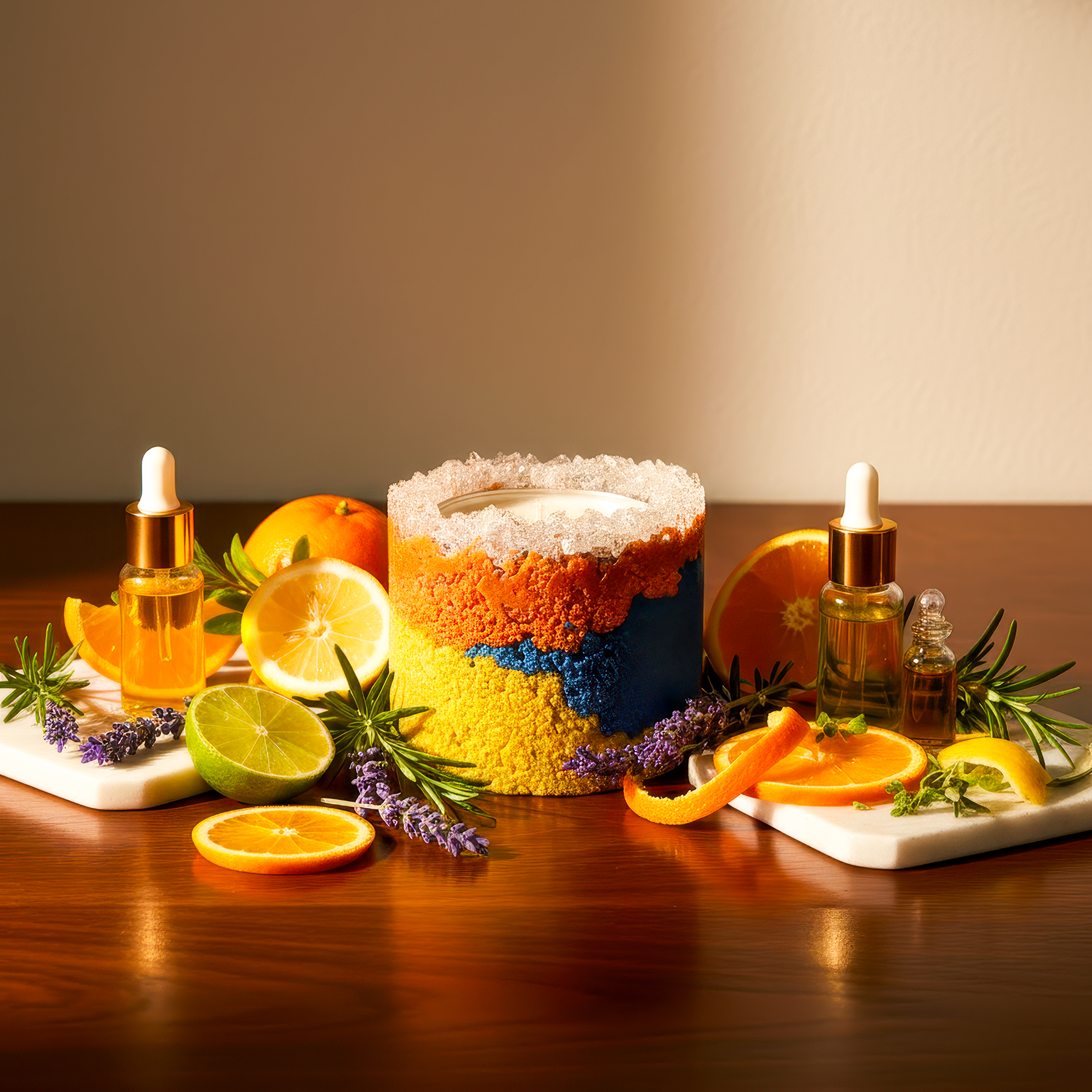 SAND CANDLE RAINBOW