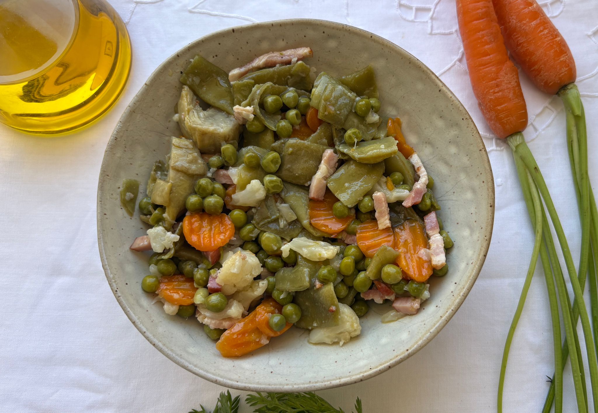 Menestra de verduras c jamón