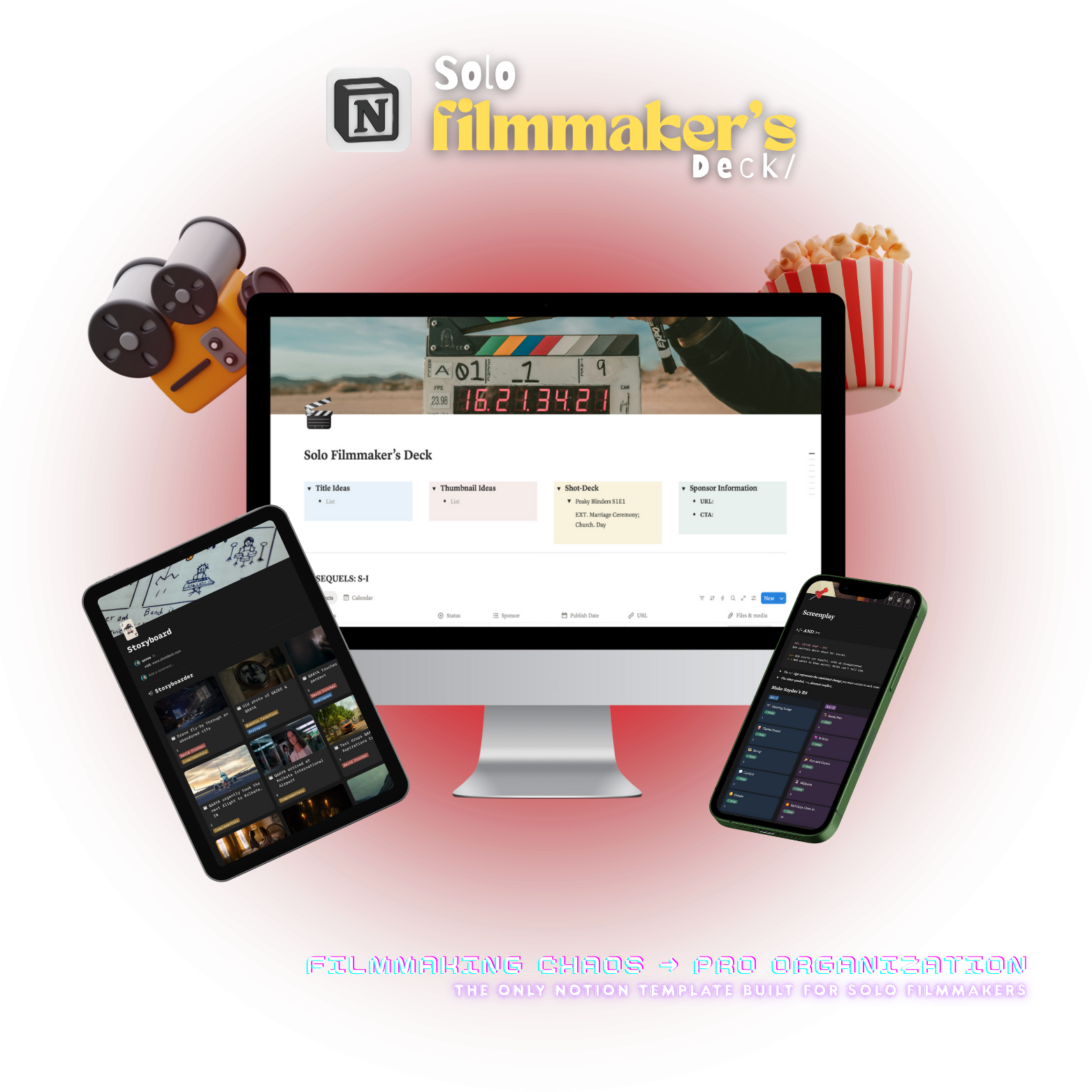 🎬 Solo Filmmaker's Deck