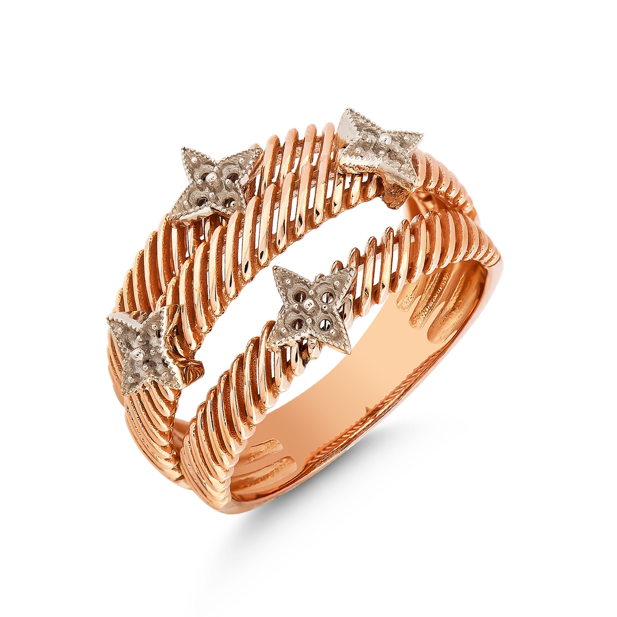 Rose Gold Star Ring