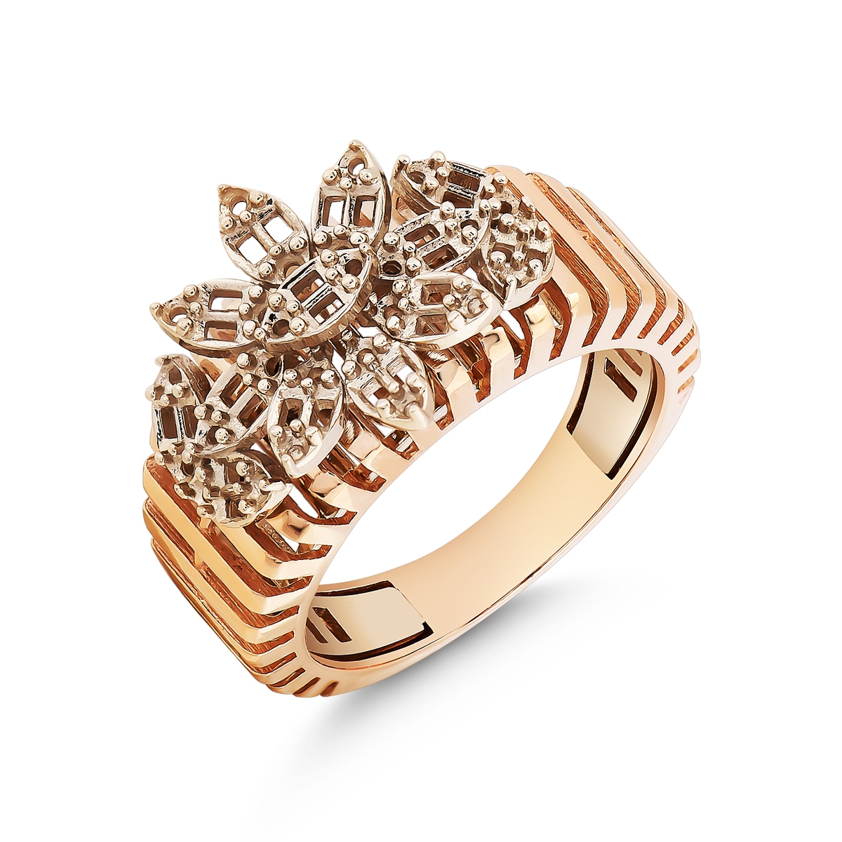 Gold Floral Ring