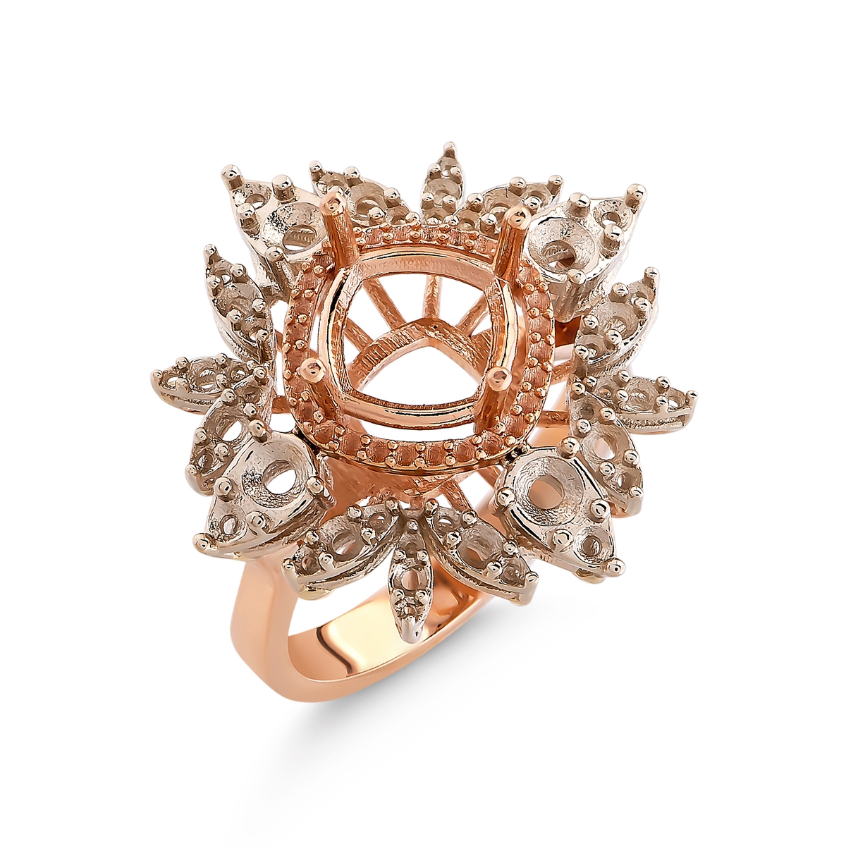 Elegant Floral Gold Ring