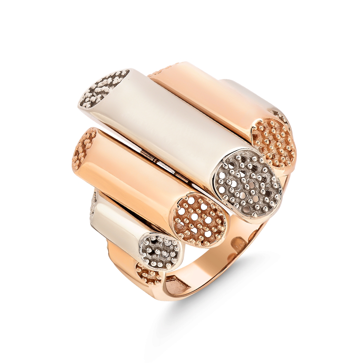 Elegant Gold and Silver Ring