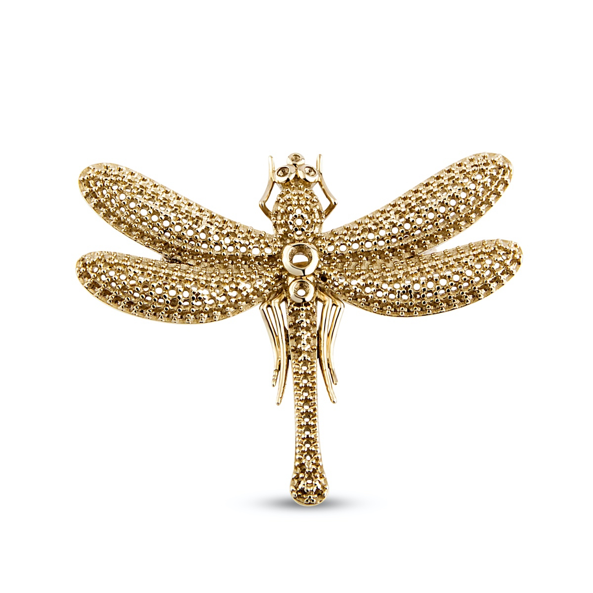 Gold Dragonfly Brooch