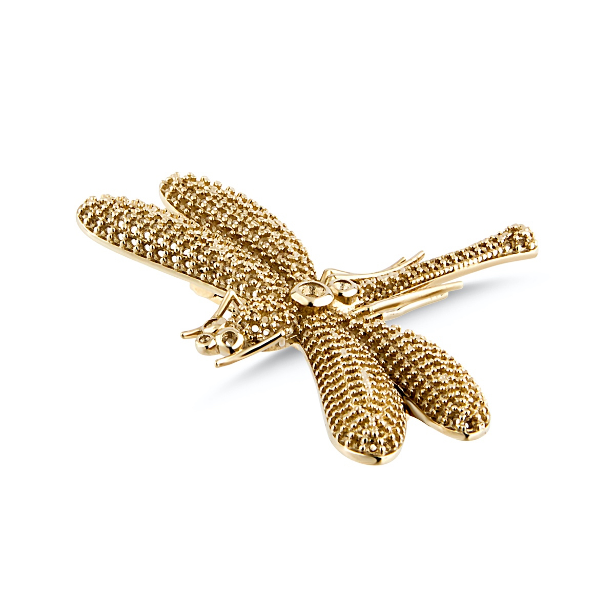 Gold Dragonfly Brooch