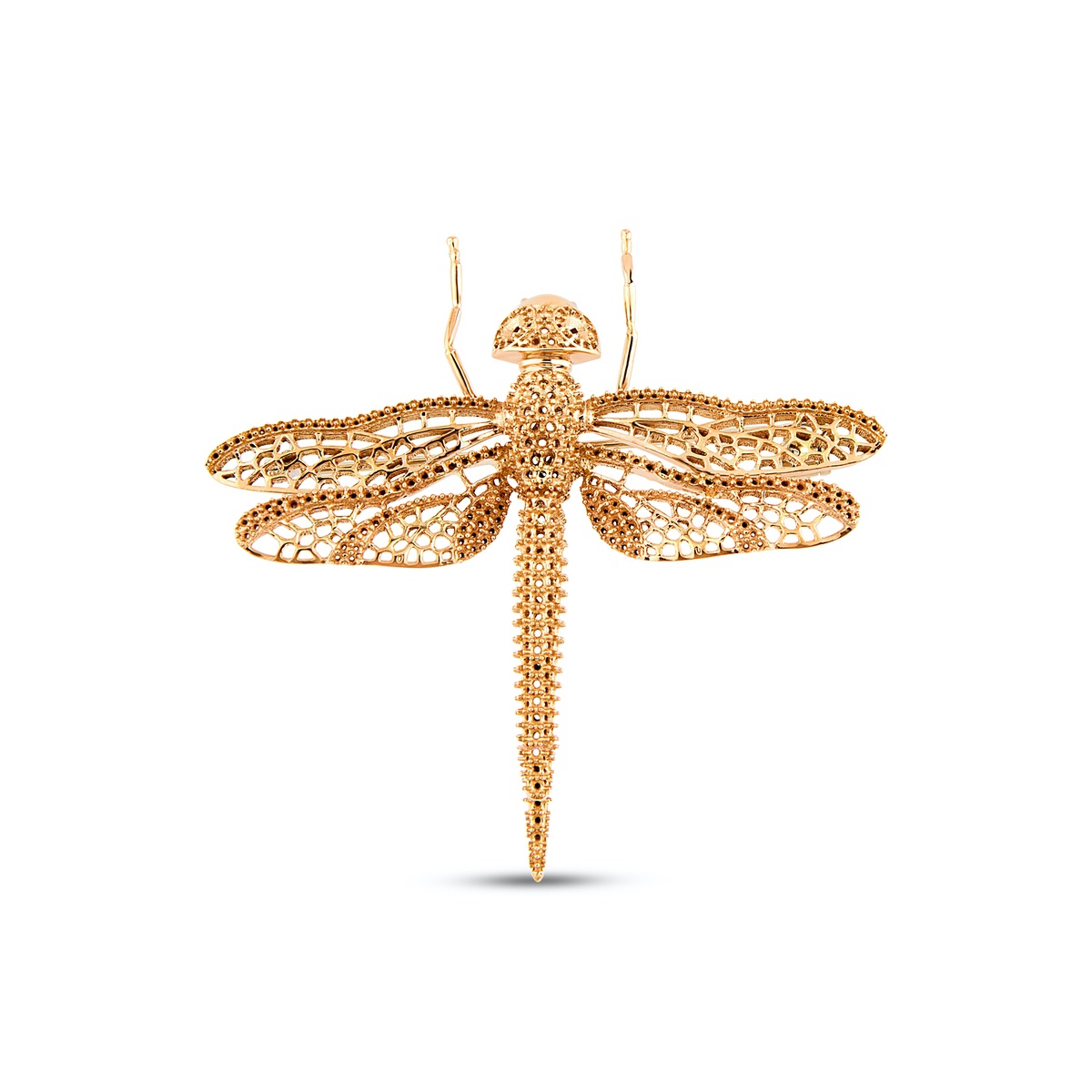 Gold Dragonfly Brooch