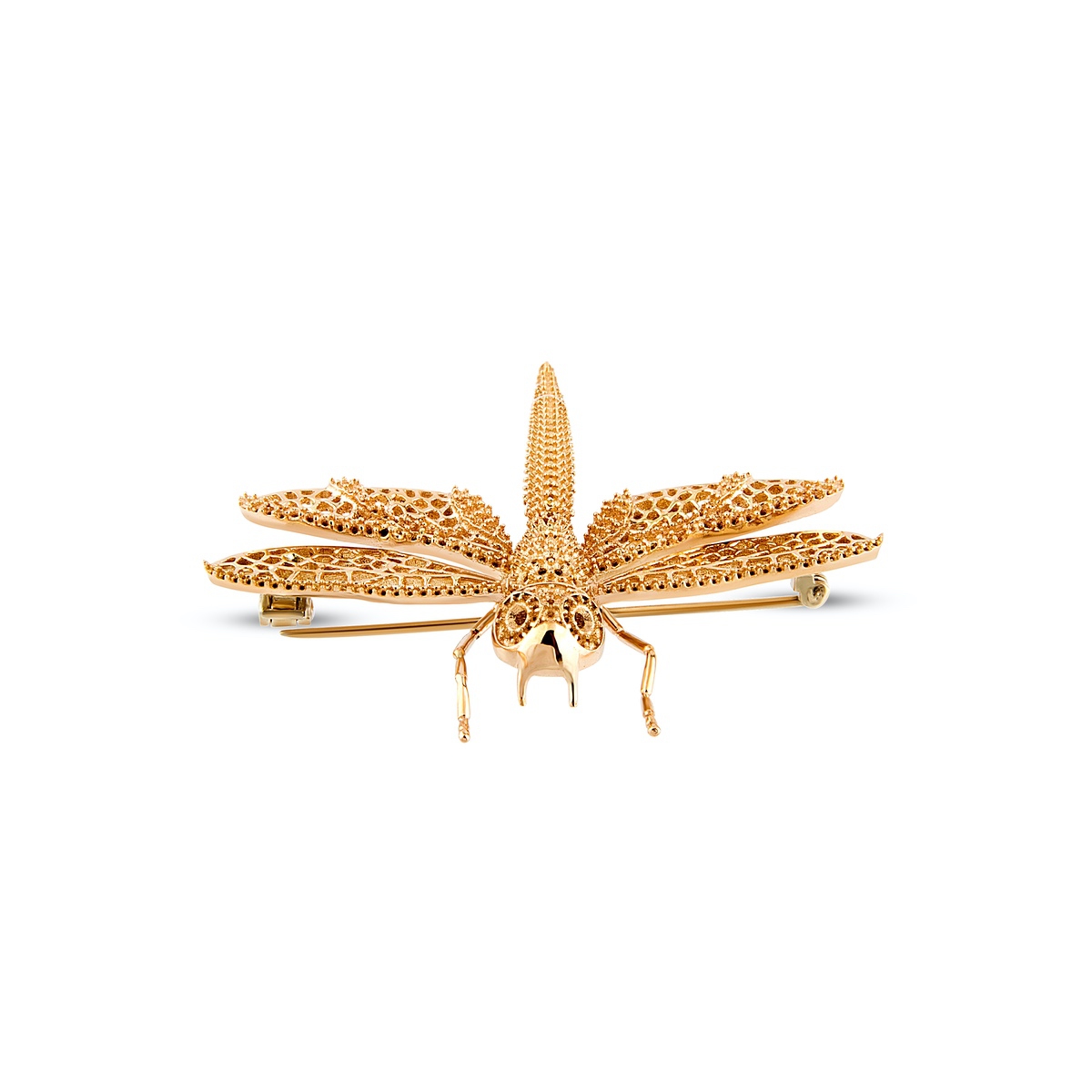 Gold Dragonfly Brooch
