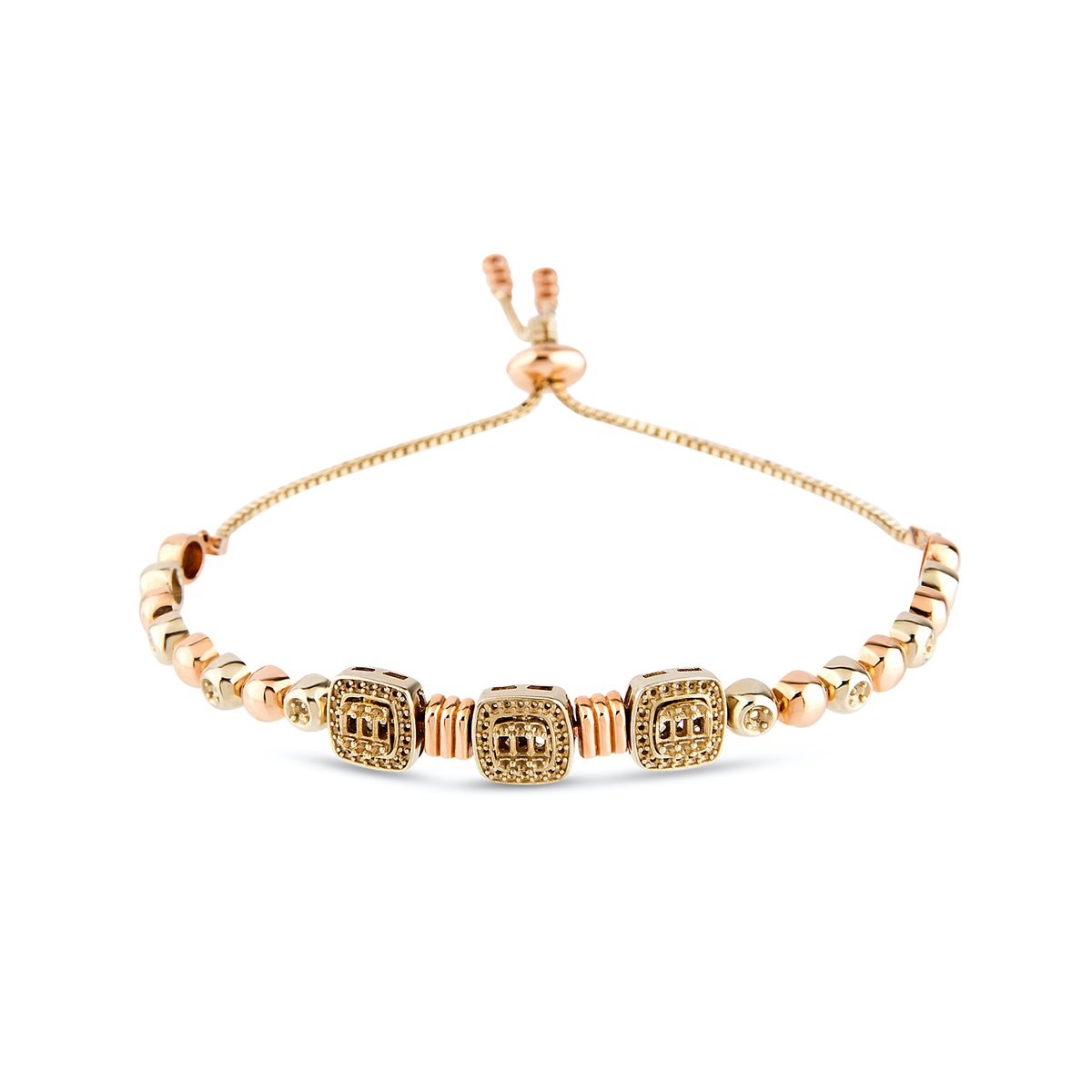 Gold Beaded Mounting Bracelet