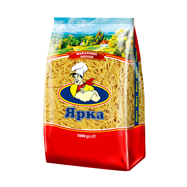 Макарони по видам 20 кг  "ЯРКА"
