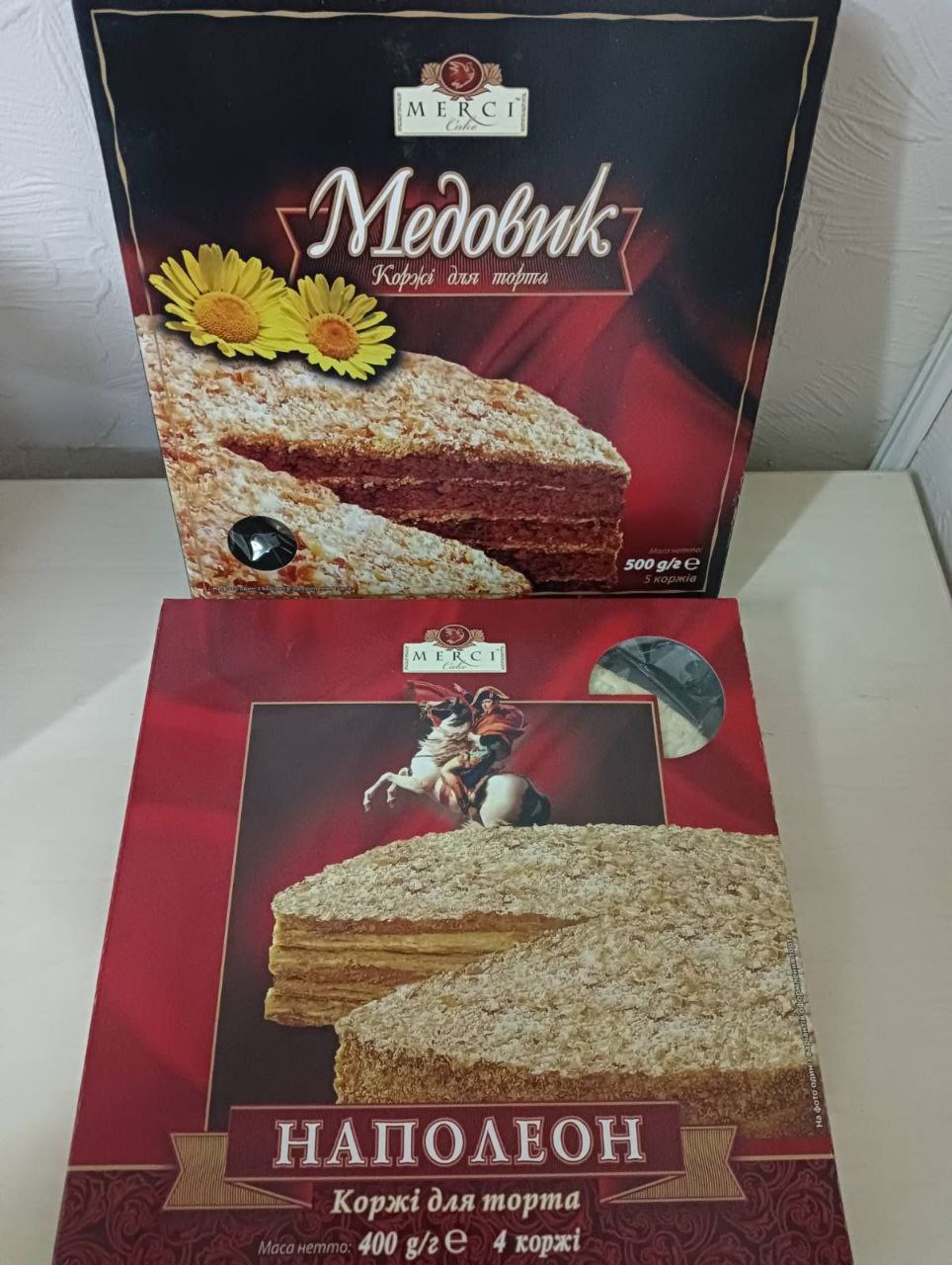Коржі Наполеон 400 г "МЕРСІ" 