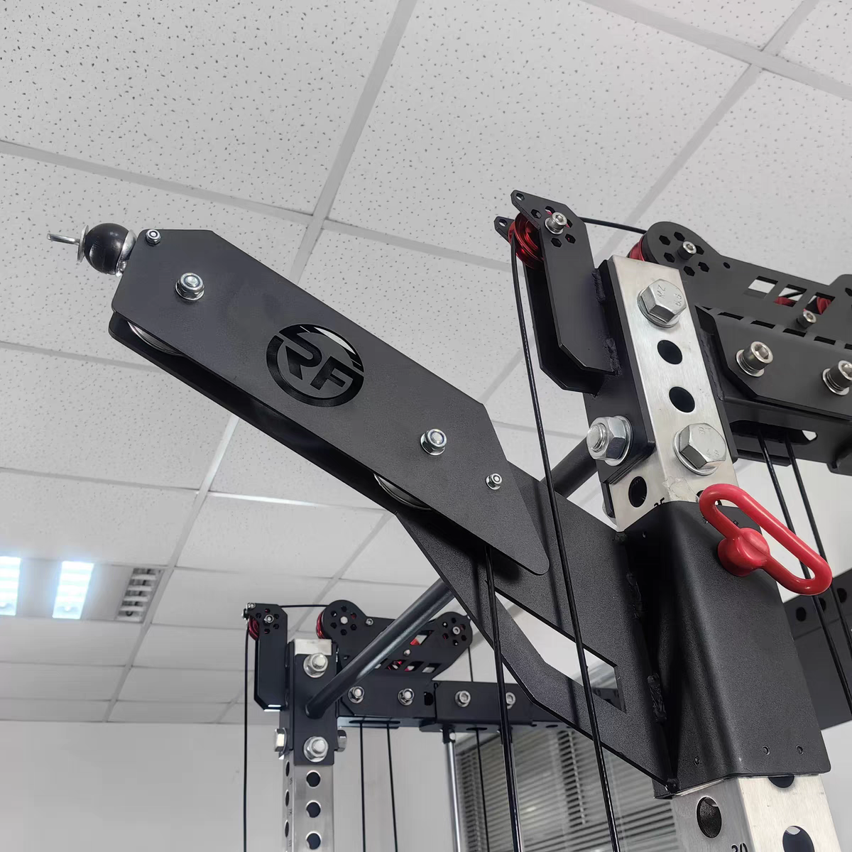 Wall Mount Pulley System for Fitness Lat Pull Down and Low Row Cable Machine