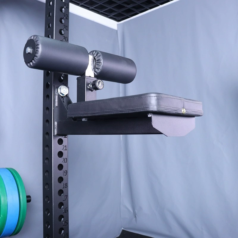 Squat Rack With High Pull-down Bird Leg Block Integrated Bench