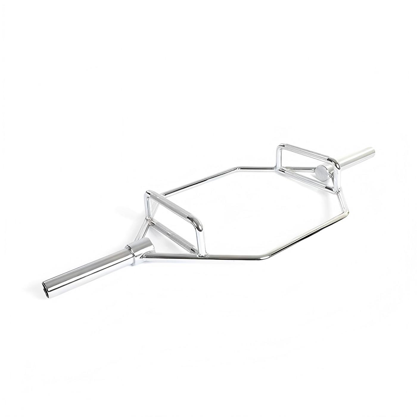 Chrome Hex Trap Bar with Combo Grips for GYM Fitness Training