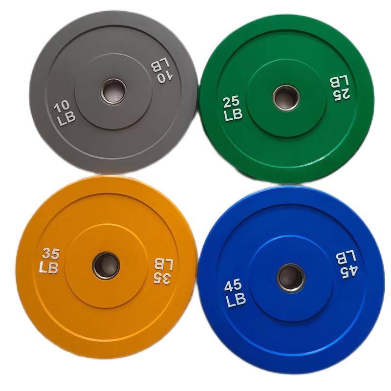 Custom Logo Color Rubber Bumper Disc Weight Plates for Gym