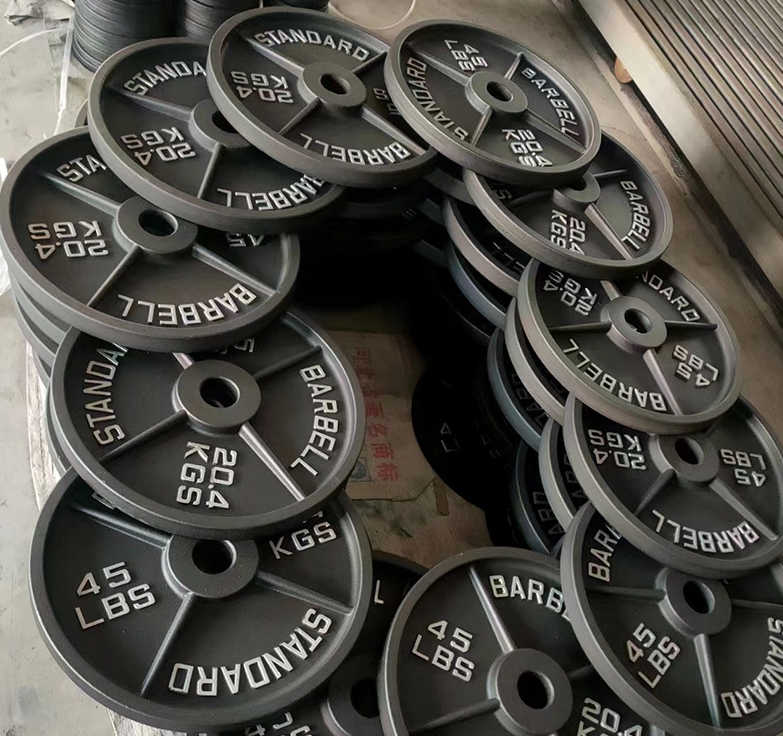 Gym Equipment Weight Plates Cast Iron Standard Barbell Weight Plate for Weight Lifting