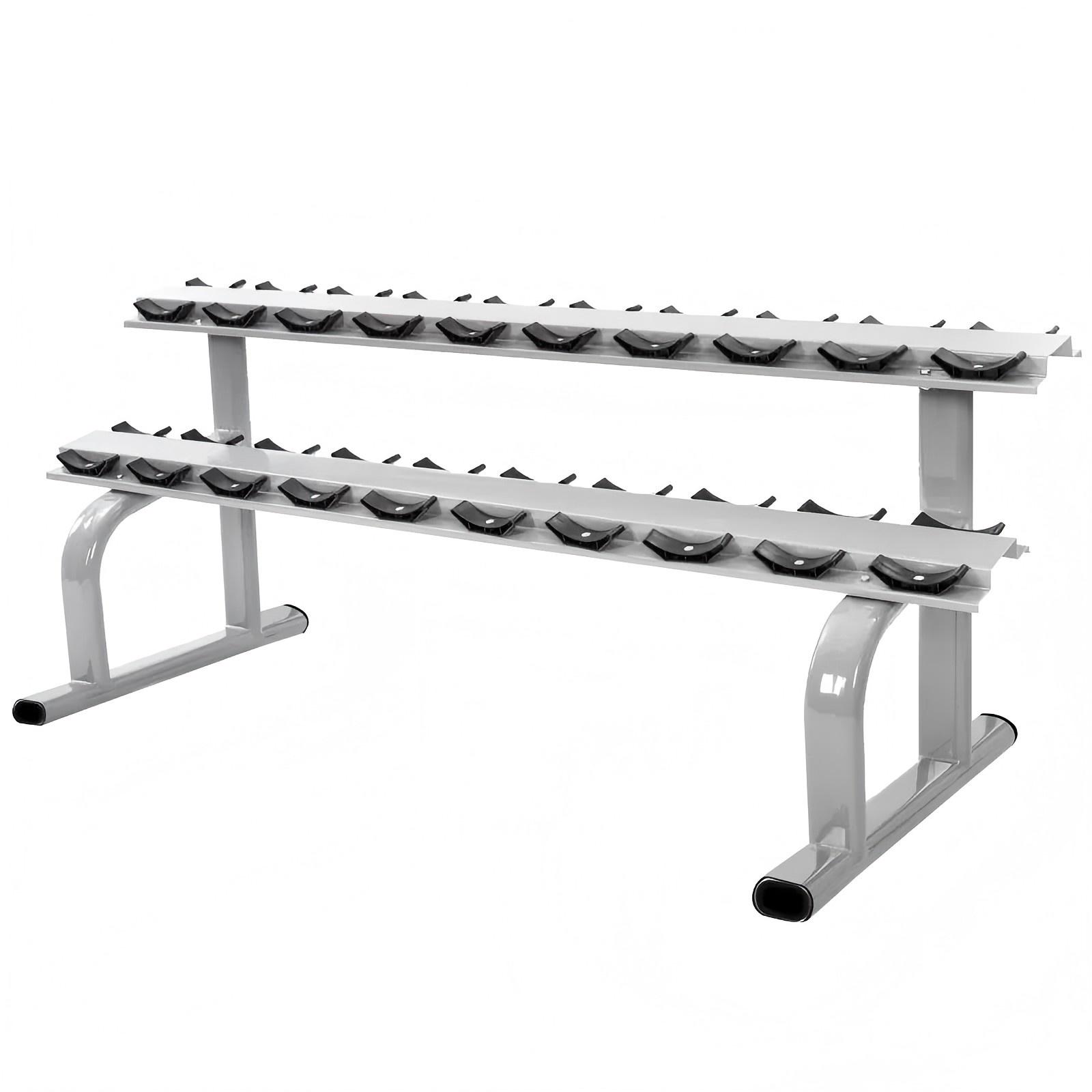 Gym Machine Equipment Two Layer Dumbbell Set Rack/ 2 Tier Dumbbell Rack