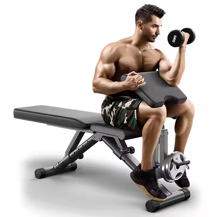 Multifunctional Foldable Gym Equipment Strength Training Dumbbell Bench With Decline Sit-Up Fitness Bench Press