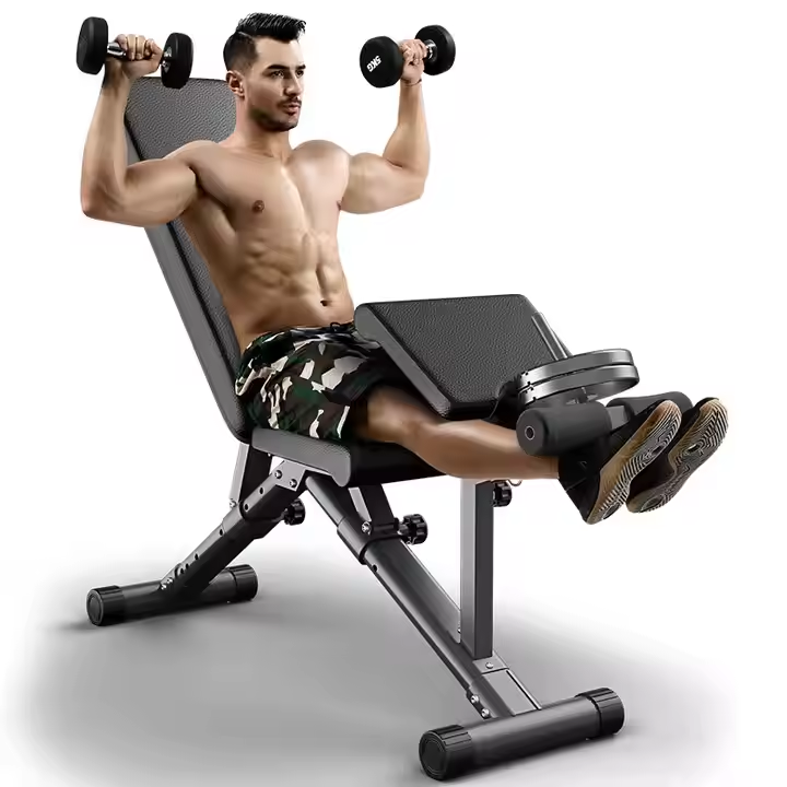 Multifunctional Foldable Gym Equipment Strength Training Dumbbell Bench With Decline Sit-Up Fitness Bench Press