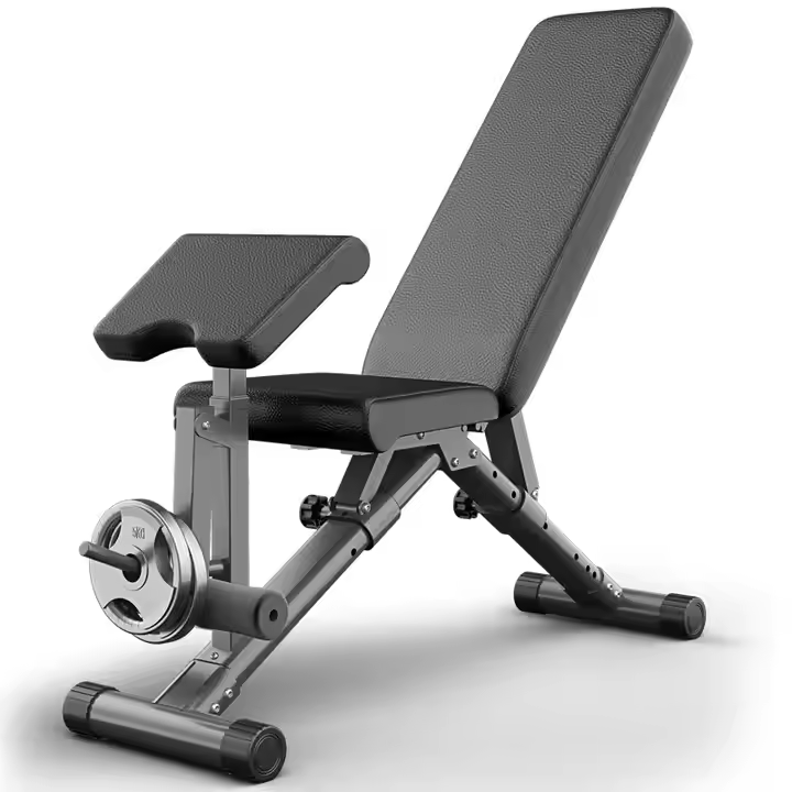 Multifunctional Foldable Gym Equipment Strength Training Dumbbell Bench With Decline Sit-Up Fitness Bench Press
