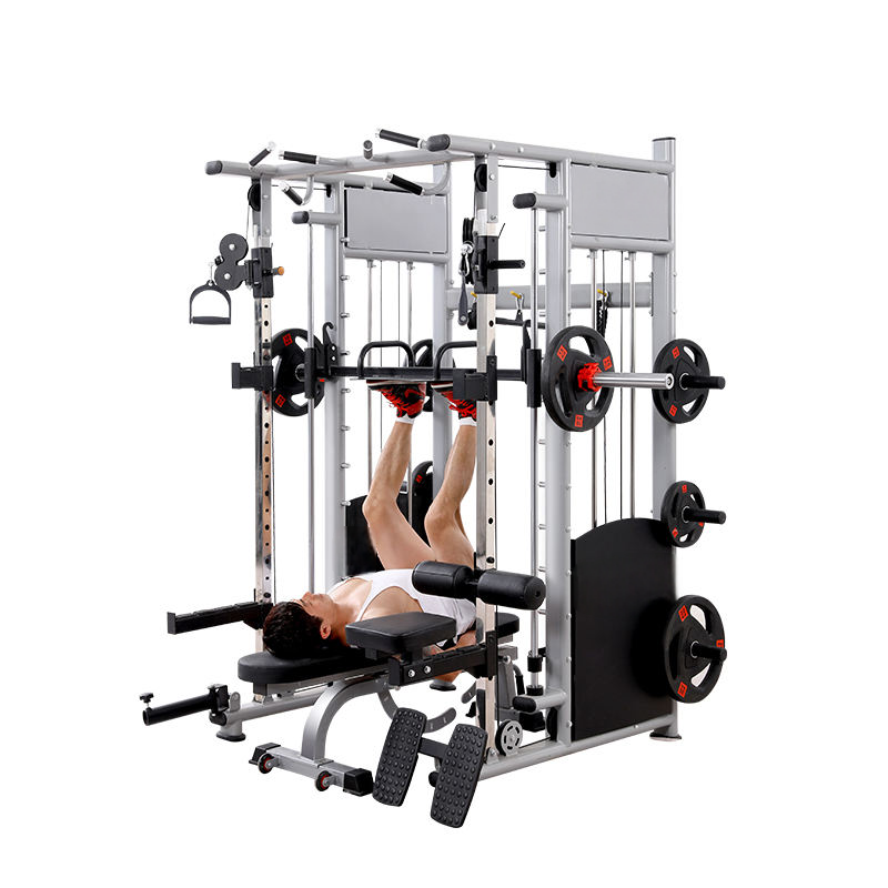 Bodybuilding Cable Crossover Multi Functional Power Cage Squat Rack Chest Exercise Training Smith Machine