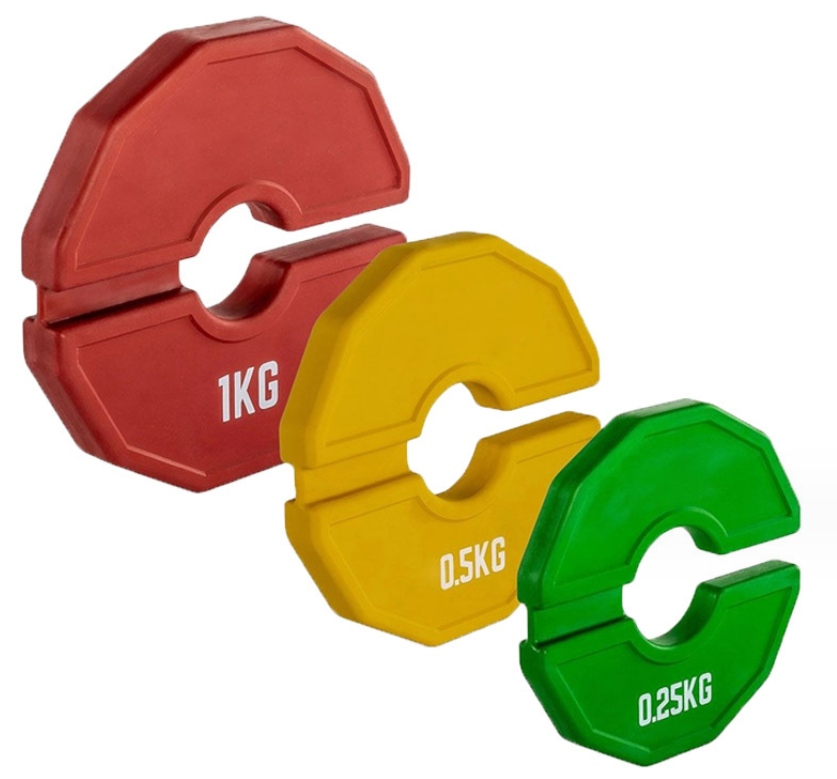 Portable Adjustable Calibrated Rubber Weight Bumper Competition Plate Multi-Colors for Kettlebell Dumbbell Set