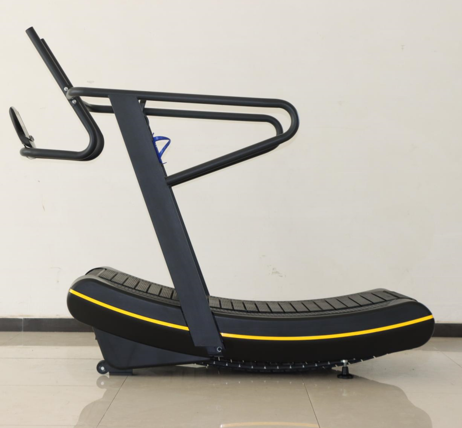 Air Runner Non-motorized NO powered LED Curved Treadmill Commercial Manual Treadmill