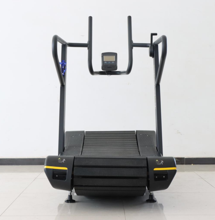 Air Runner Non-motorized NO powered LED Curved Treadmill Commercial Manual Treadmill