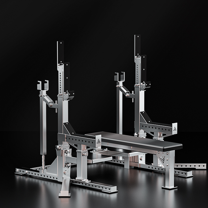 304 Stainless steel powerlifting competition rack bench press squat home multifunctional weightlifting bed comprehensive training equipment