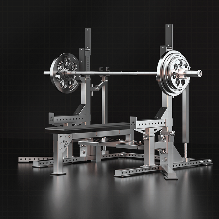 304 Stainless steel powerlifting competition rack bench press squat home multifunctional weightlifting bed comprehensive training equipment