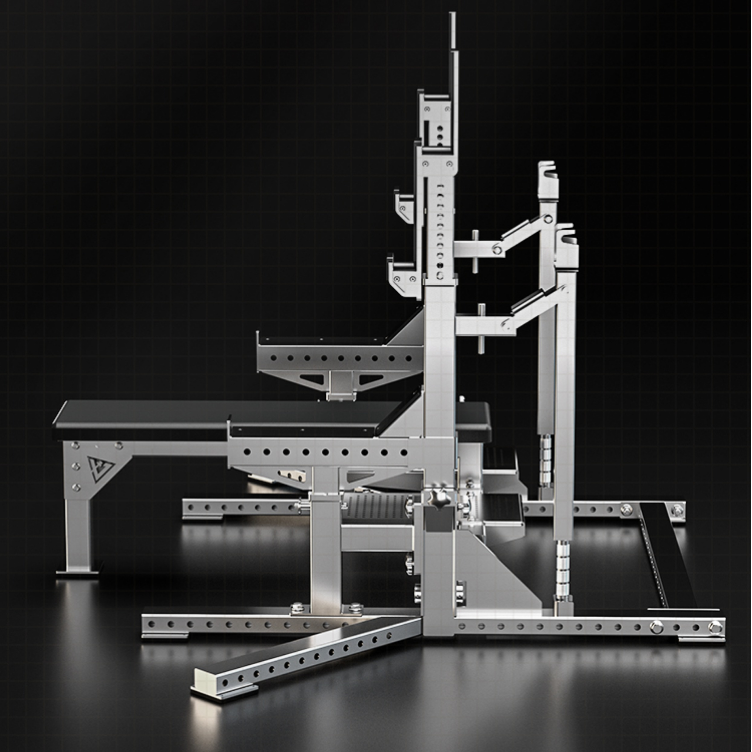 304 Stainless steel powerlifting competition rack bench press squat home multifunctional weightlifting bed comprehensive training equipment