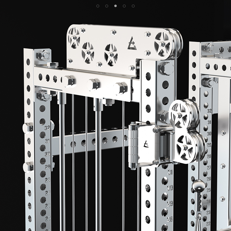 304 stainless steel multi-functional squat rack Smith comprehensive training dual fly bird high pull down squat