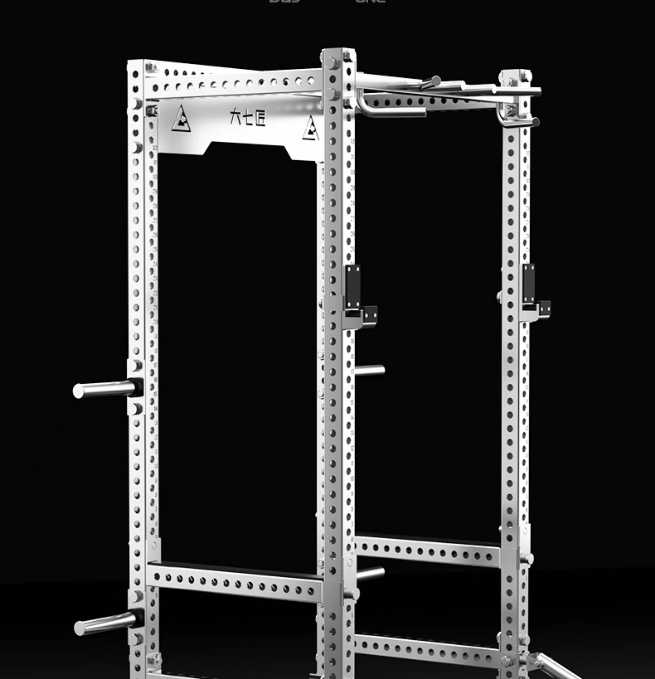 304 Stainless steel commercial deep squat rack free frame squat bench press combination trainer squat fitness power rack