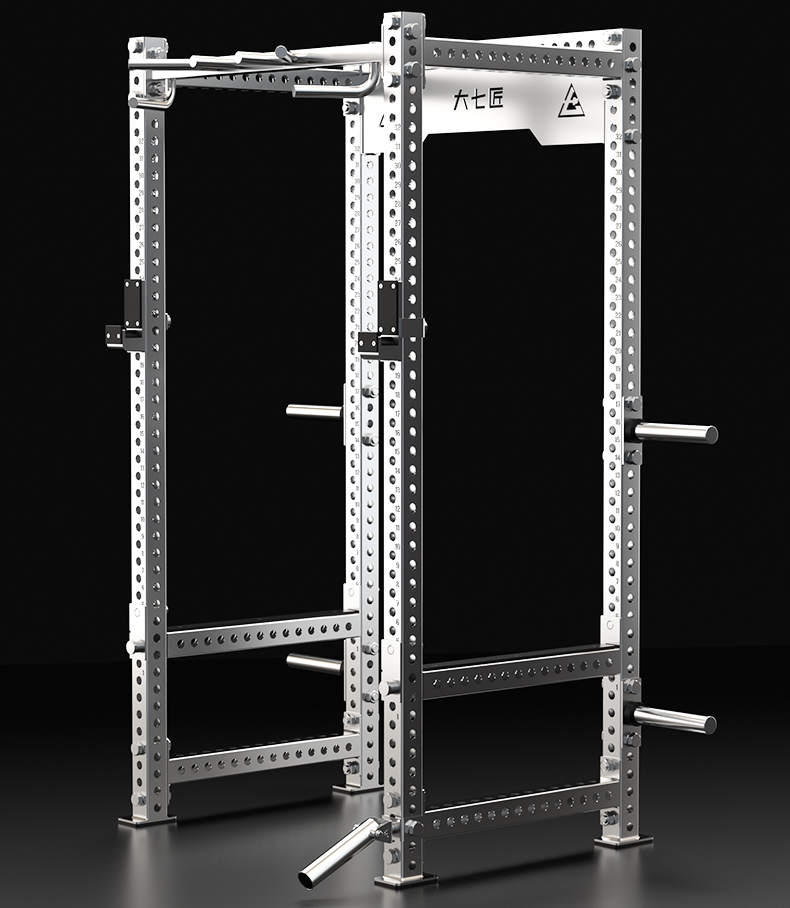 304 Stainless steel commercial deep squat rack free frame squat bench press combination trainer squat fitness power rack