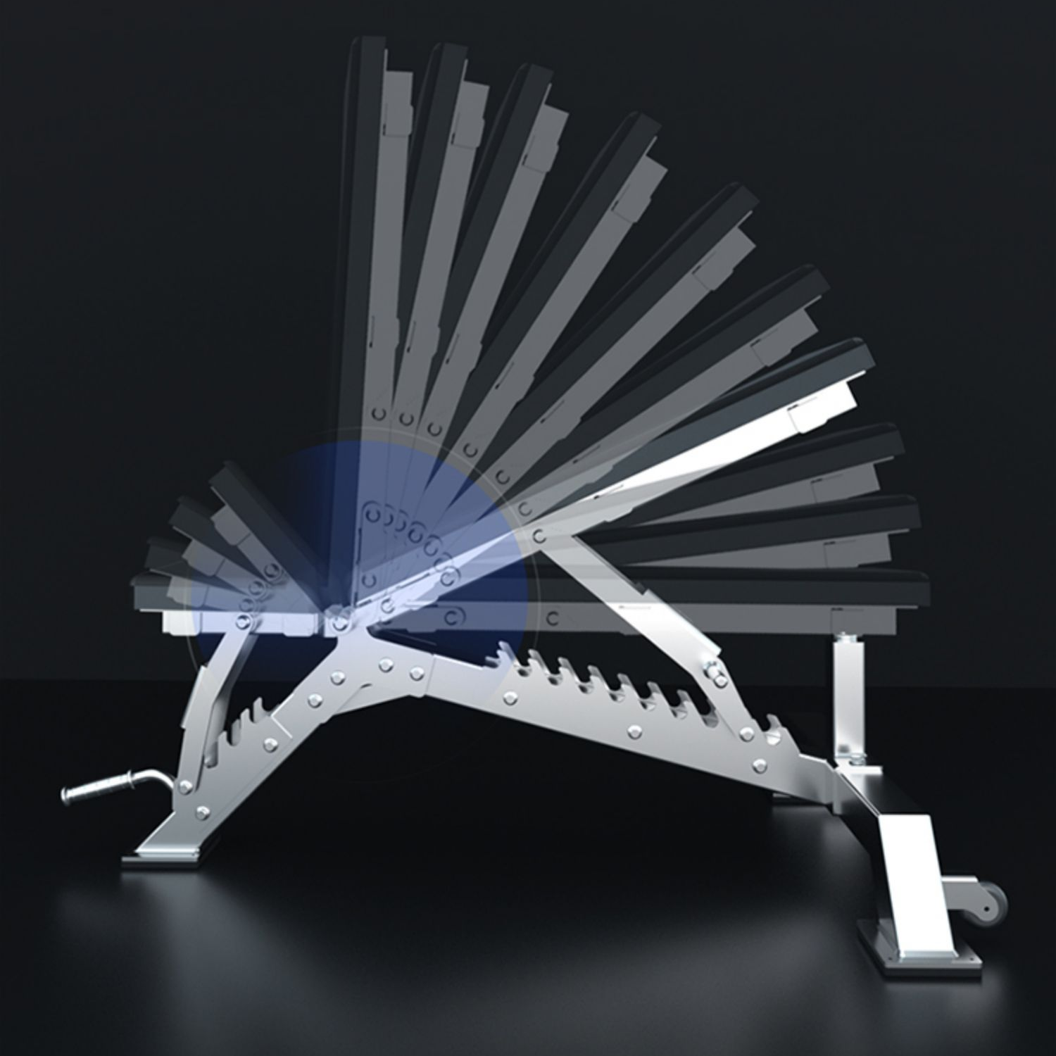 Stainless steel multi-functional dumbbell bench press bench gym commercial small fly bird bench fitness bench