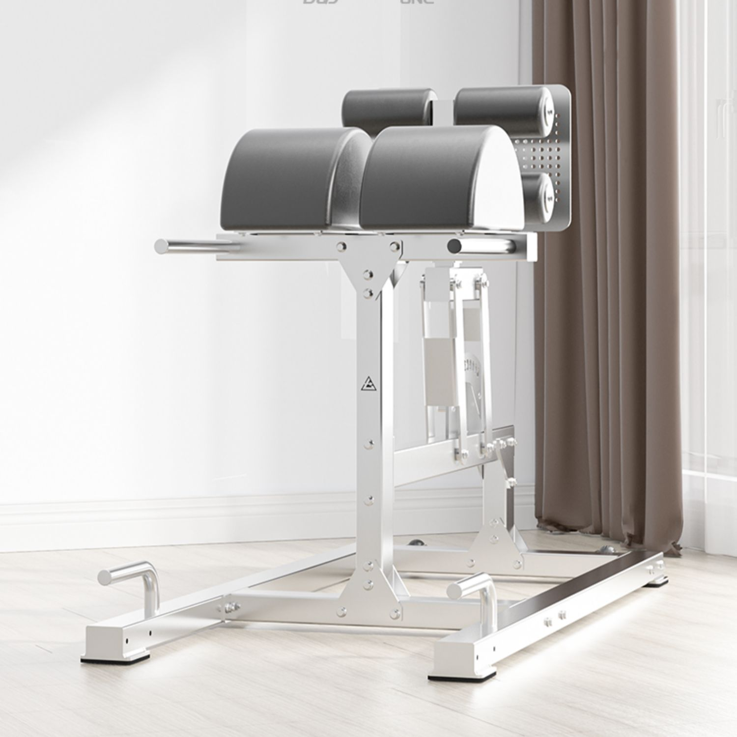 304 Stainless steel heavy-duty back training Roman chair for GHD, goat stiffness, prone reverse leg lift, knee bend