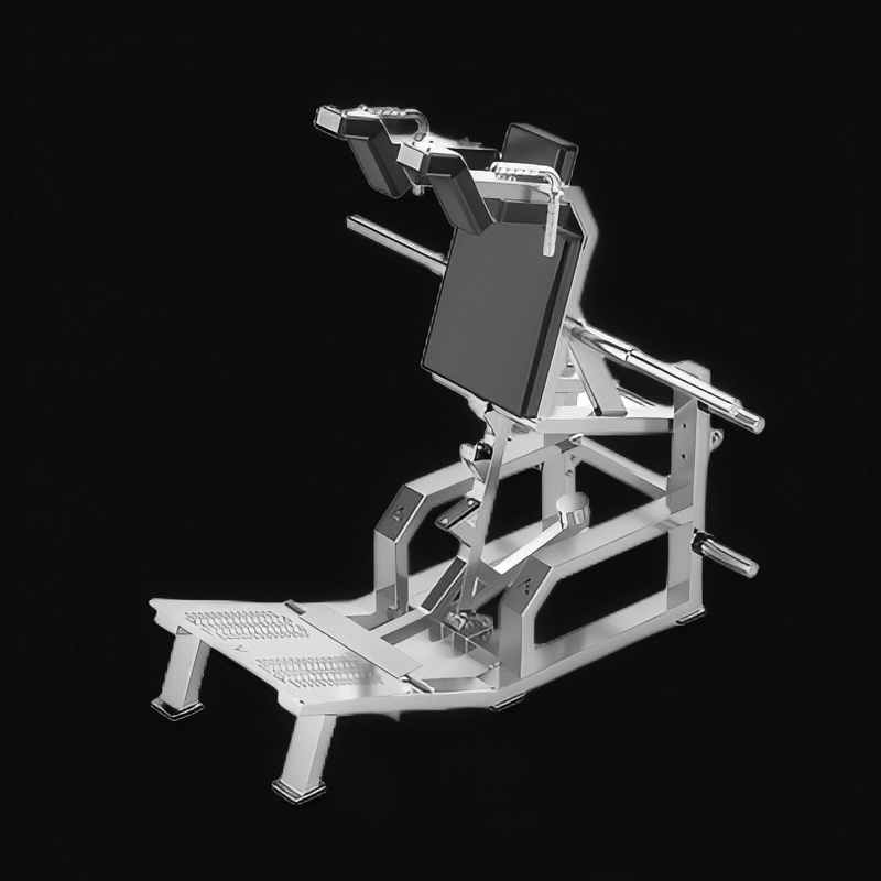 304 Stainless steel Hack squat machine, commercial V-type leg press machine, professional leg and glute training equipment