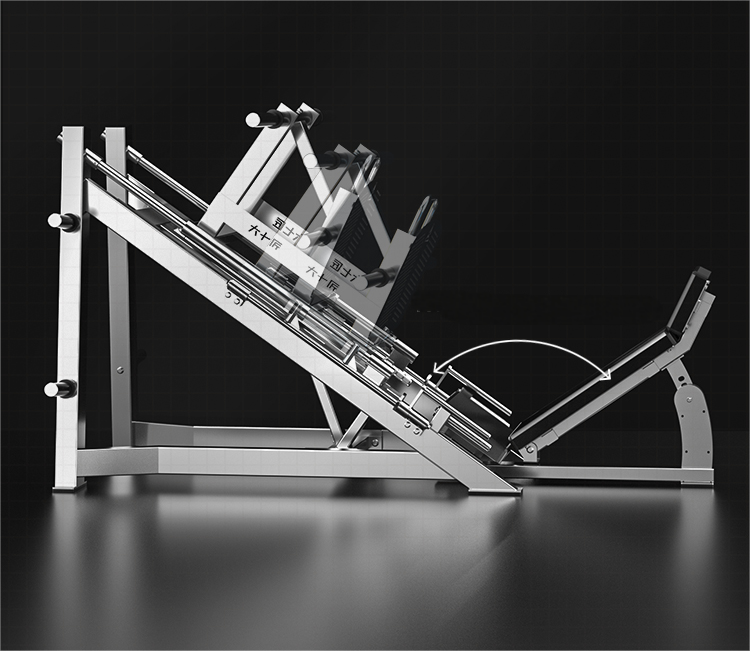Stainless steel leg press machine, professional 35-degree leg and back training equipment, commercial leg press strength machine