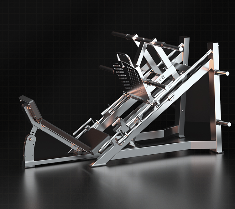 Stainless steel leg press machine, professional 35-degree leg and back training equipment, commercial leg press strength machine
