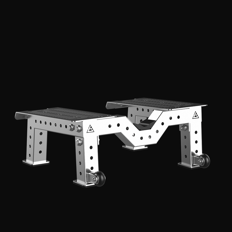 304 Stainless steel T-bar row bench squat stand for home and commercial use, multi-functional fitness squat