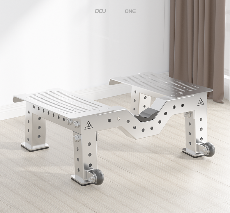 304 Stainless steel T-bar row bench squat stand for home and commercial use, multi-functional fitness squat