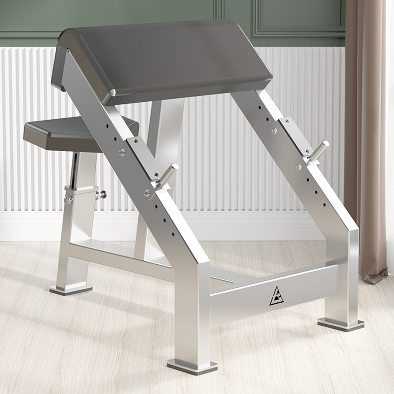 304 Stainless steel preacher bench bicep training bench exercise chair for commercial and home use fitness equipment