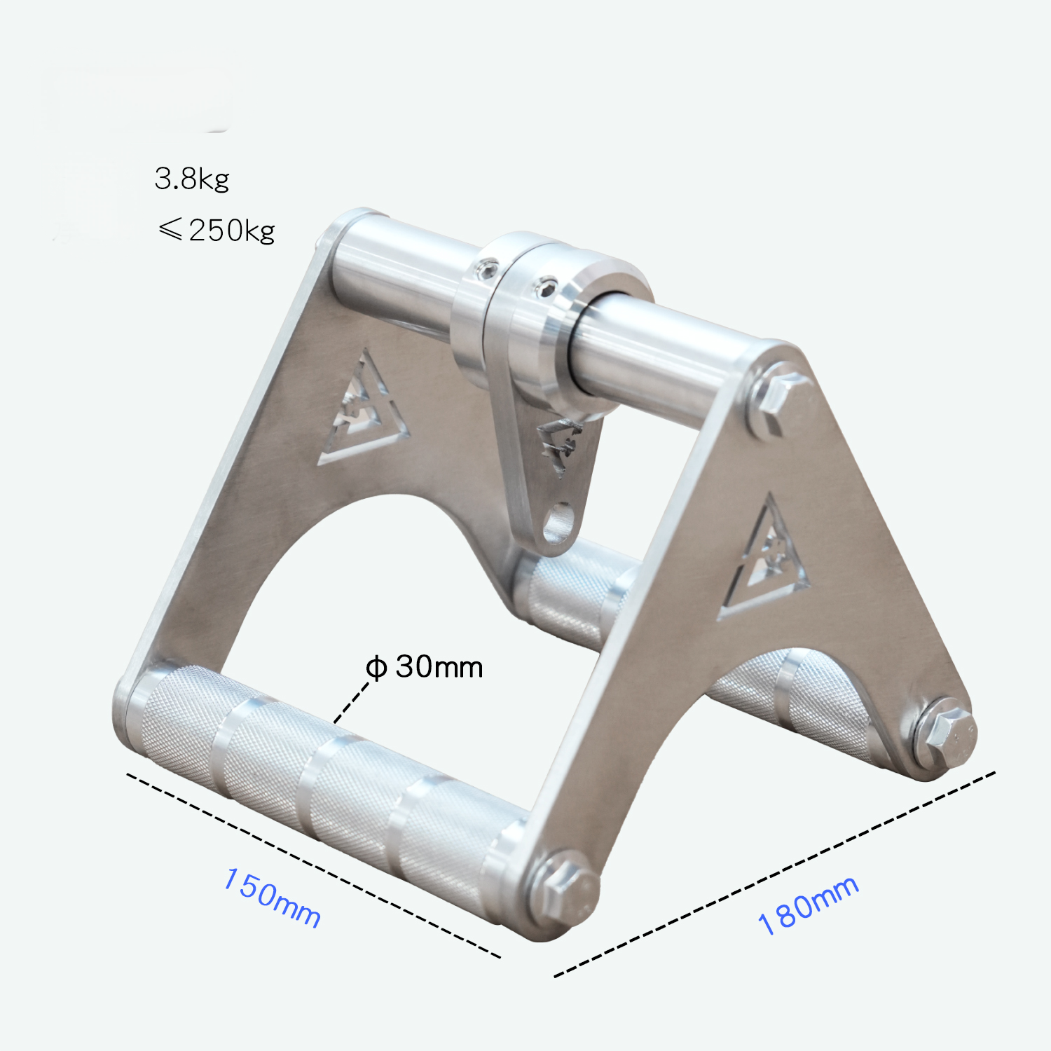 304 Stainless steel V-shaped rowing handle grip wrist strength training pull handle resistance training for home use
