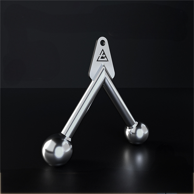 304 Stainless Steel V-shaped Triceps V-shaped Pull-down Handle Bar for Home and Commercial Fitness Equipment