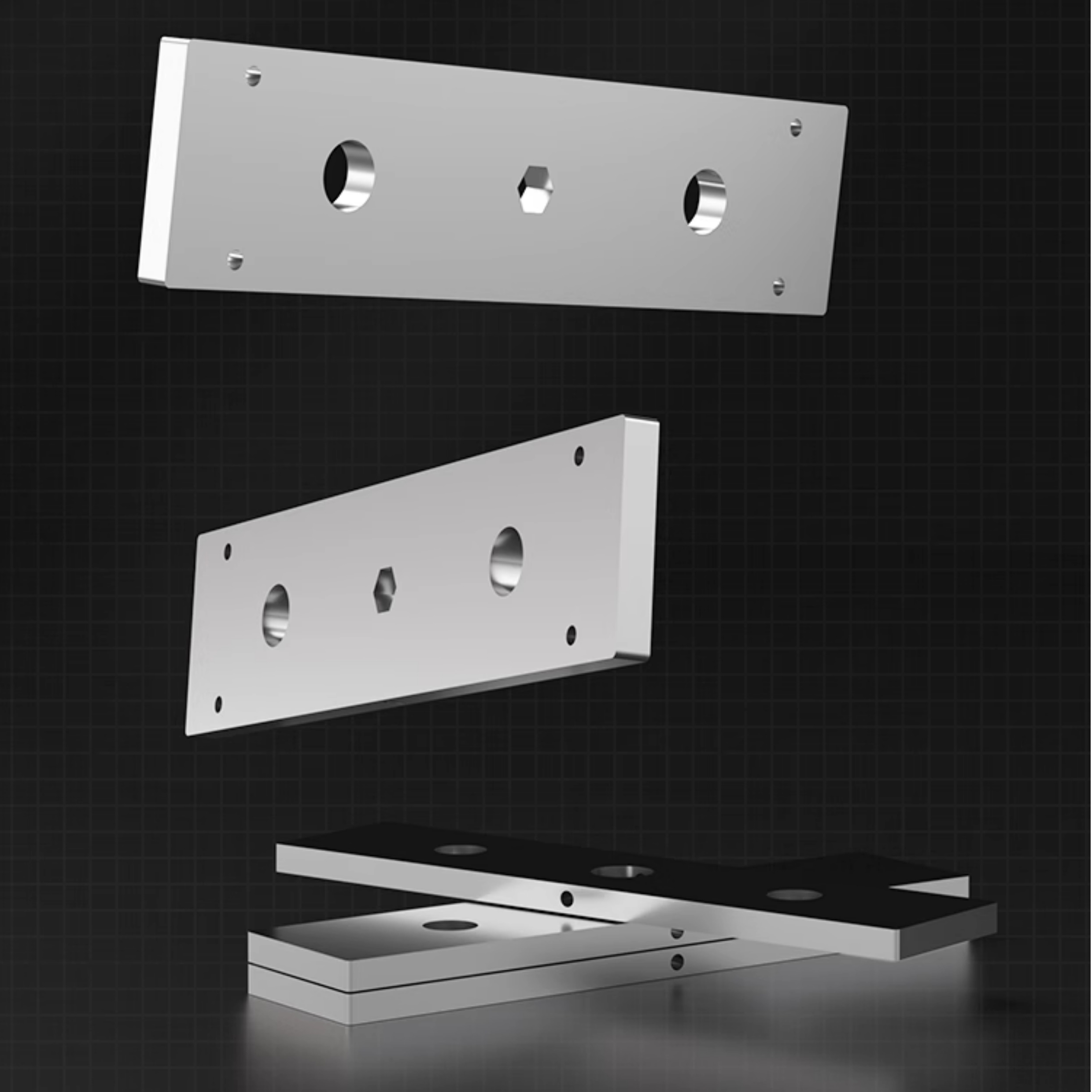 304 Stainless steel square counterweight plates Smith squat rack comprehensive training rack gantry equipment accessories