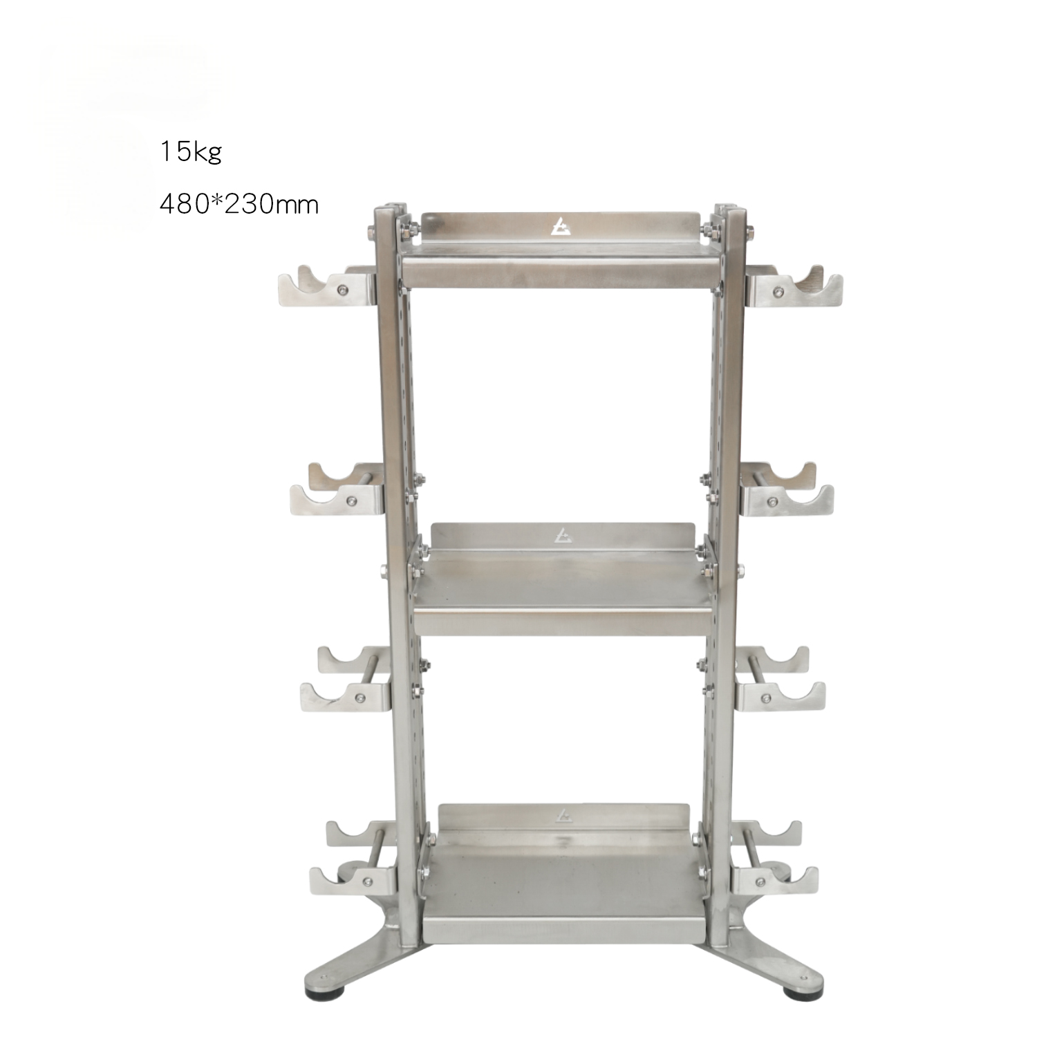 304 Stainless steel dumbbell rack multi-functional dumbbell kettlebell holder storage rack support rack adjustable fitness accessories