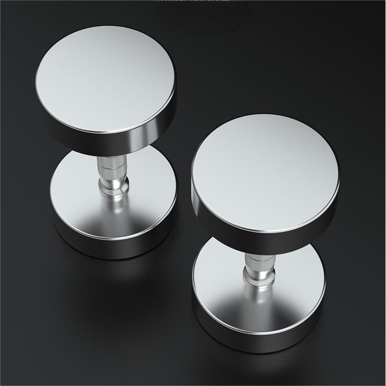 304 Stainless steel dumbbells with fixed weights for men and women, suitable for fitness, yoga, running, body shaping, and home-based strength training.