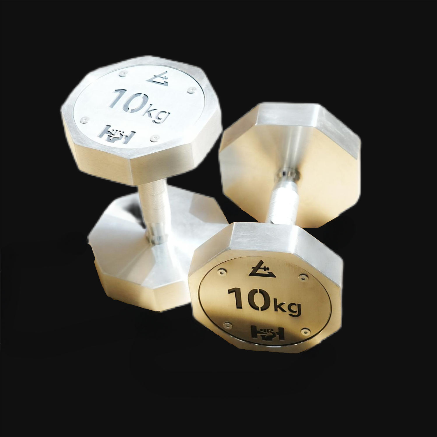 304 Stainless steel octagonal dumbbells with fixed weight for men and women, suitable for home use