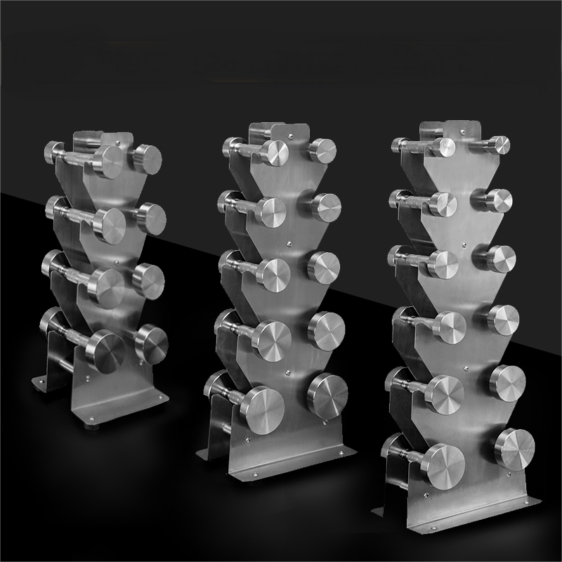 304 Stainless steel dumbbell rack, dumbbell stand, men's fitness equipment, shape size, home and commercial use, customizable