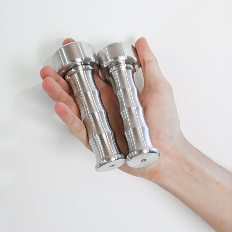 304 Stainless steel single head small dumbbells air impact dumbbells lightweight running thin arm fitness home training