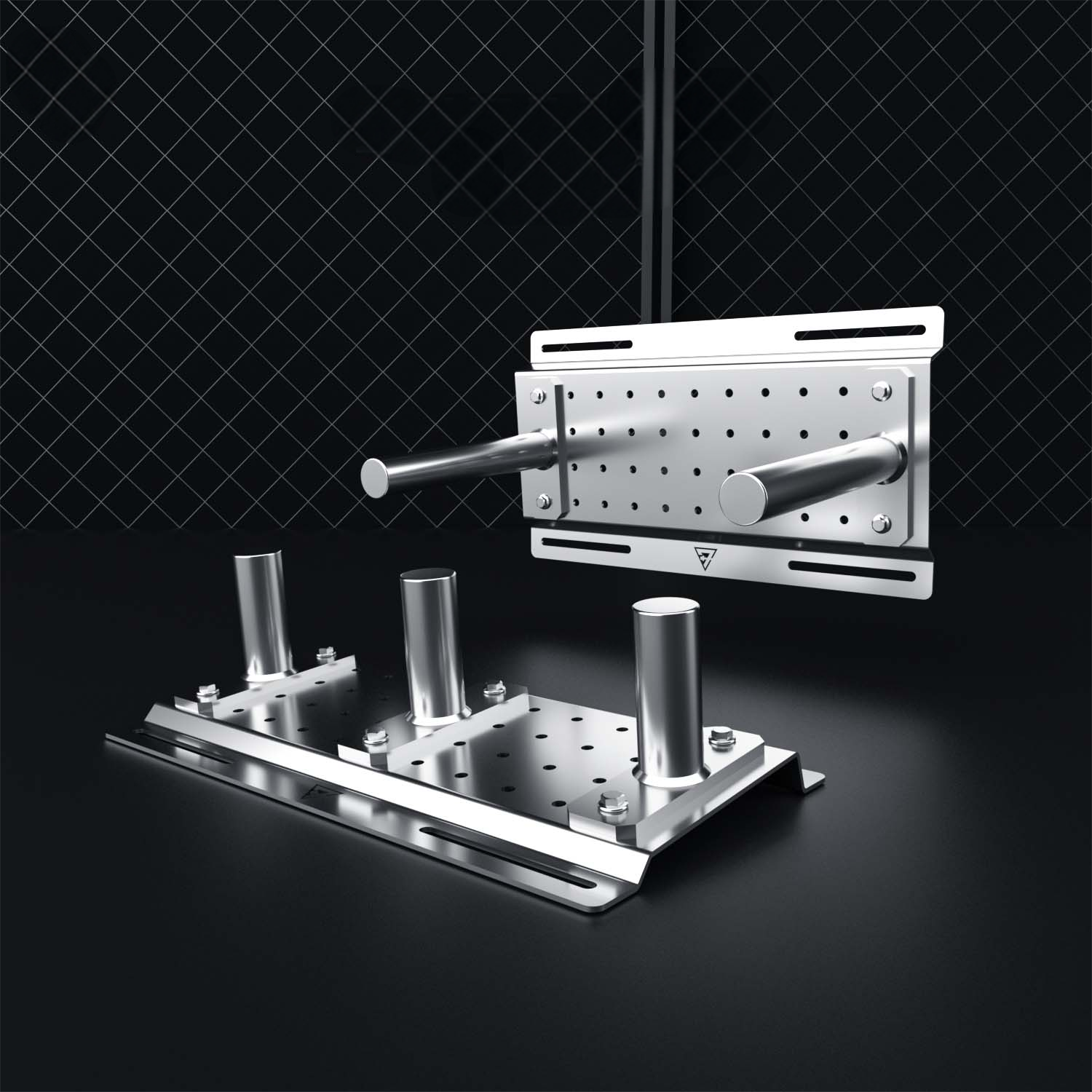 304 Stainless steel wall mounted barbell piece dumbbell piece storage rack hanging rack home gym commercial customizable